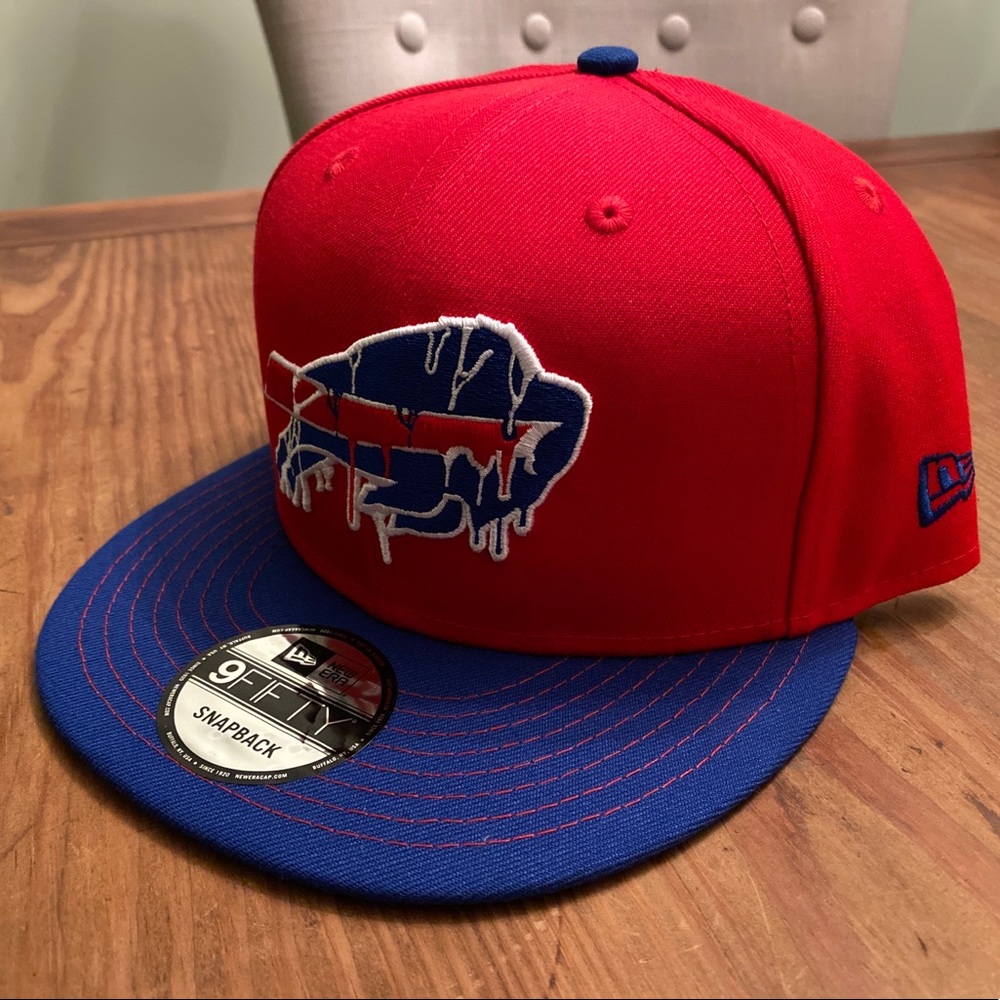 2021 WNY Exclusive NFL Buffalo Bills Paint Drip New Era 9FIFTY SnapBack